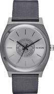 Nixon Independent Time Teller Fabric Strap Watch, 37mm