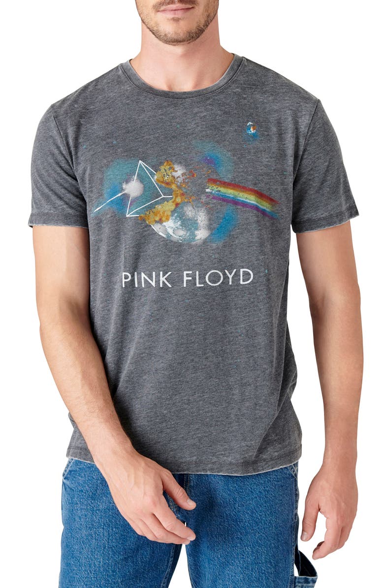 Lucky Brand Pink Floyd Exploding Moon Graphic Tee, Main, color,