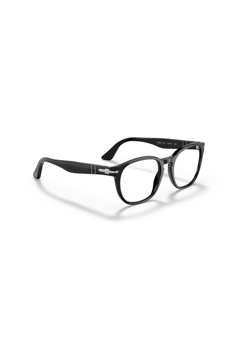 52mm Round optical glasses, Alternate, color, Black