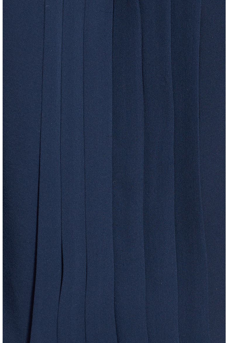 'Marru' Semi-Sheer Silk Blouse, Alternate, color, DARK NAVY