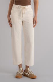 KUT from the Kloth Ashton Drawstring High Waist Crop Barrel Jeans