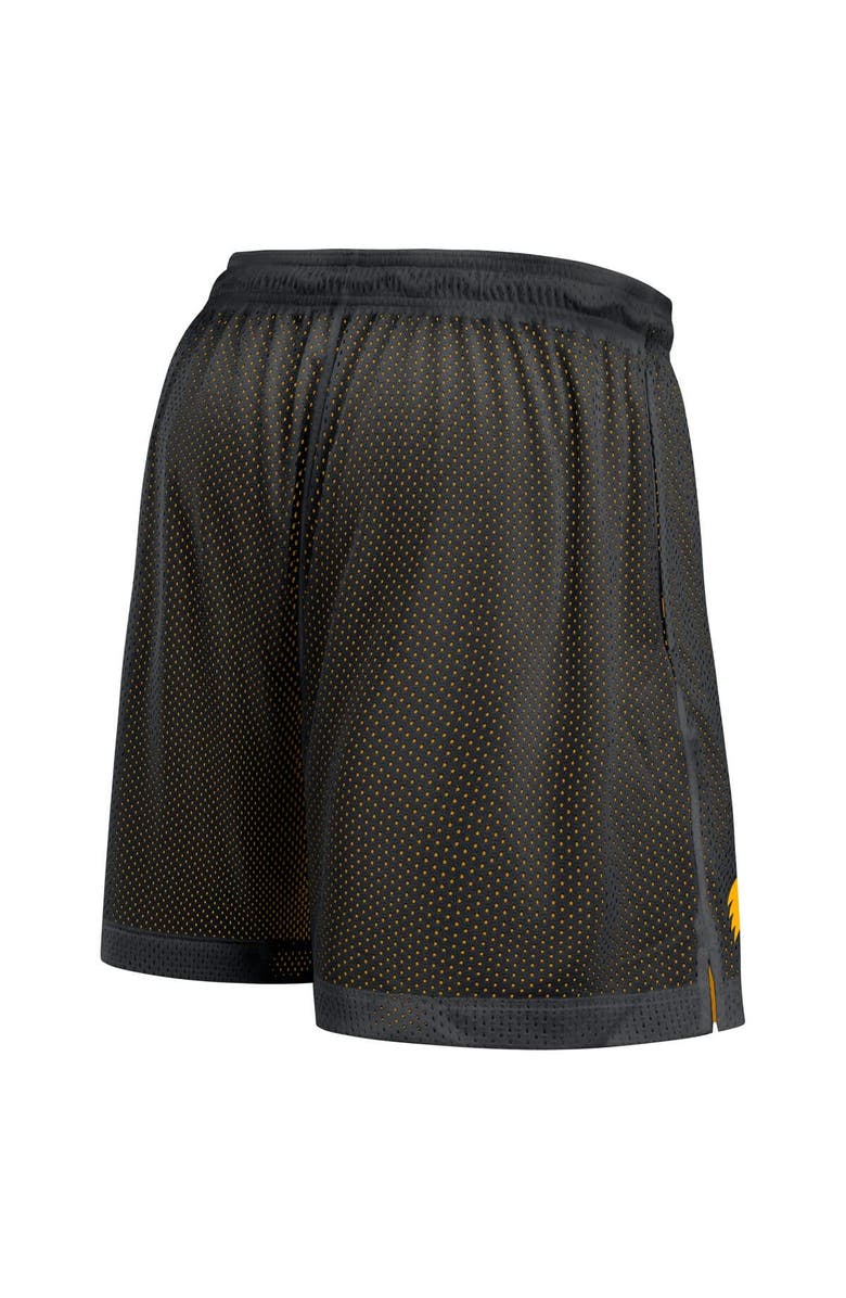 Nike Men's Nike Black/Gold Iowa Hawkeyes Courtside Standard Issue Dri-FIT Reversible Shorts, Alternate, color, Black