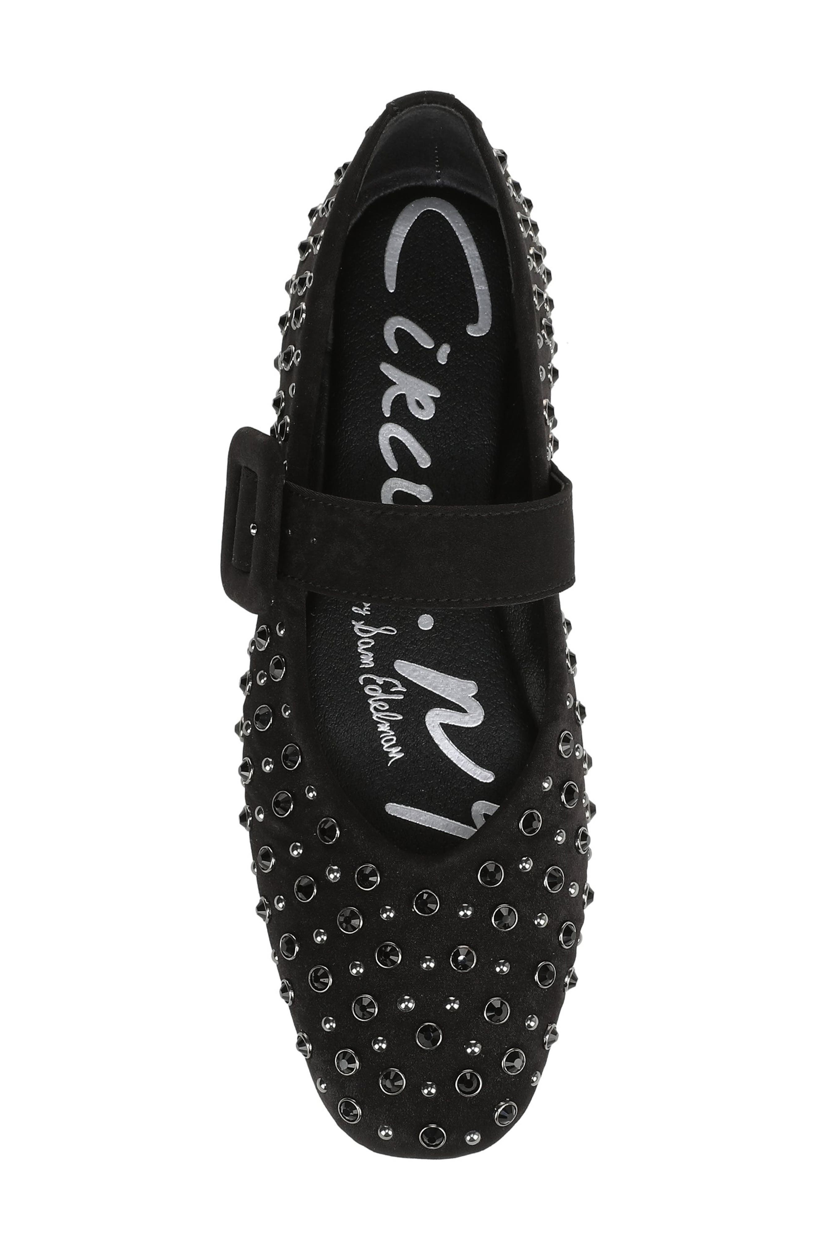 Circus NY by Sam Edelman Blaire Studded Mary Jane Flat, Alternate, color, Black