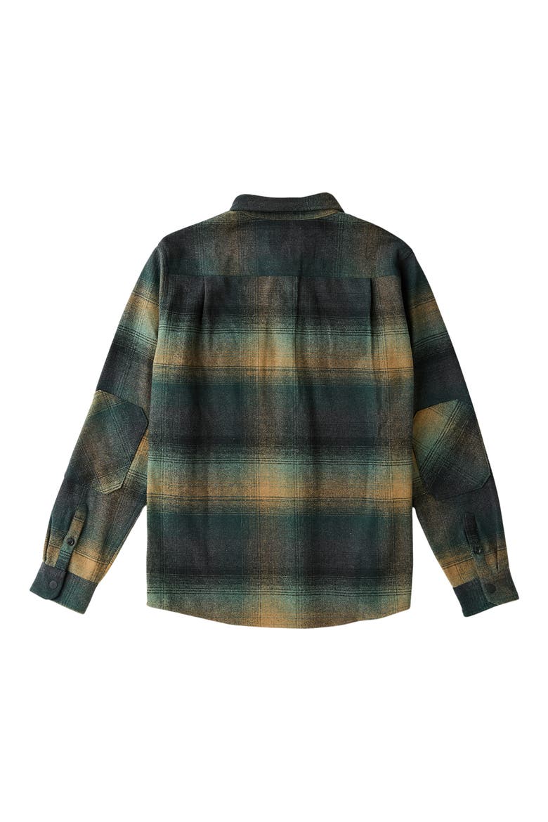 Nordsman Plaid Flannel Snap-Up Overshirt, Alternate, color, FOREST