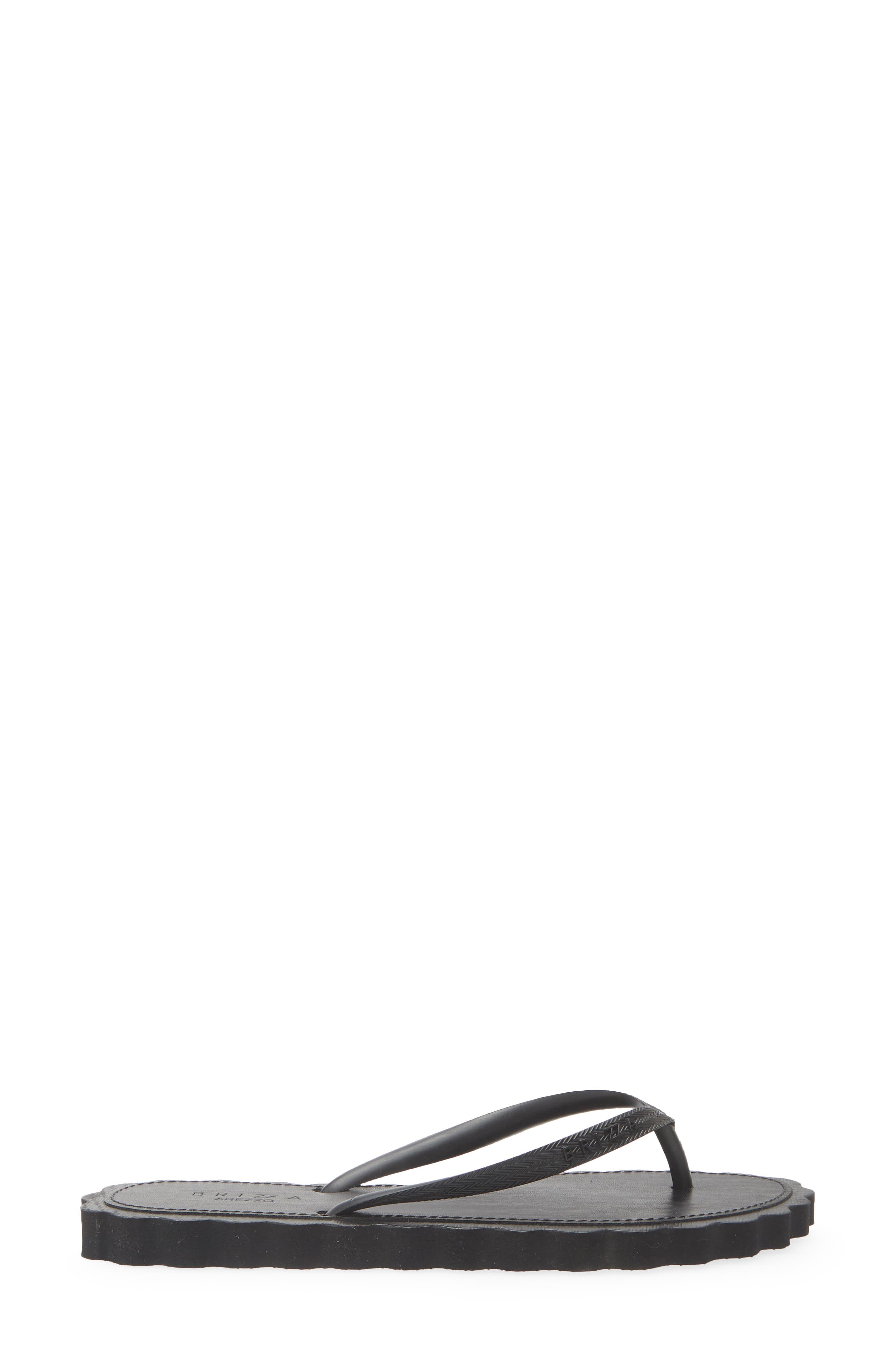 BRIZZA Cookie Cutter Flip Flop, Alternate, color, Black