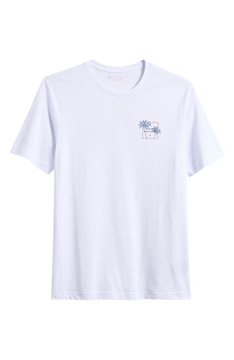 Beach Resort Cotton Graphic T-Shirt