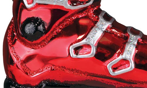 Old World Christmas Ski Boot Glass Ornament In Multi
