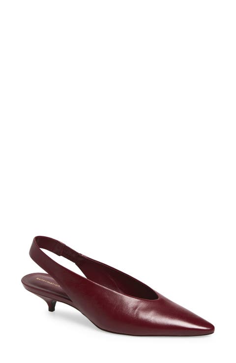 Calista Leather Slingback Pump