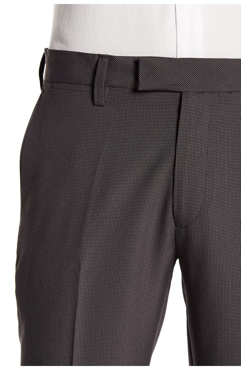 Louis Raphael Stretch Micro Check Print Trousers - 30-34" Inseam, Alternate, color, 