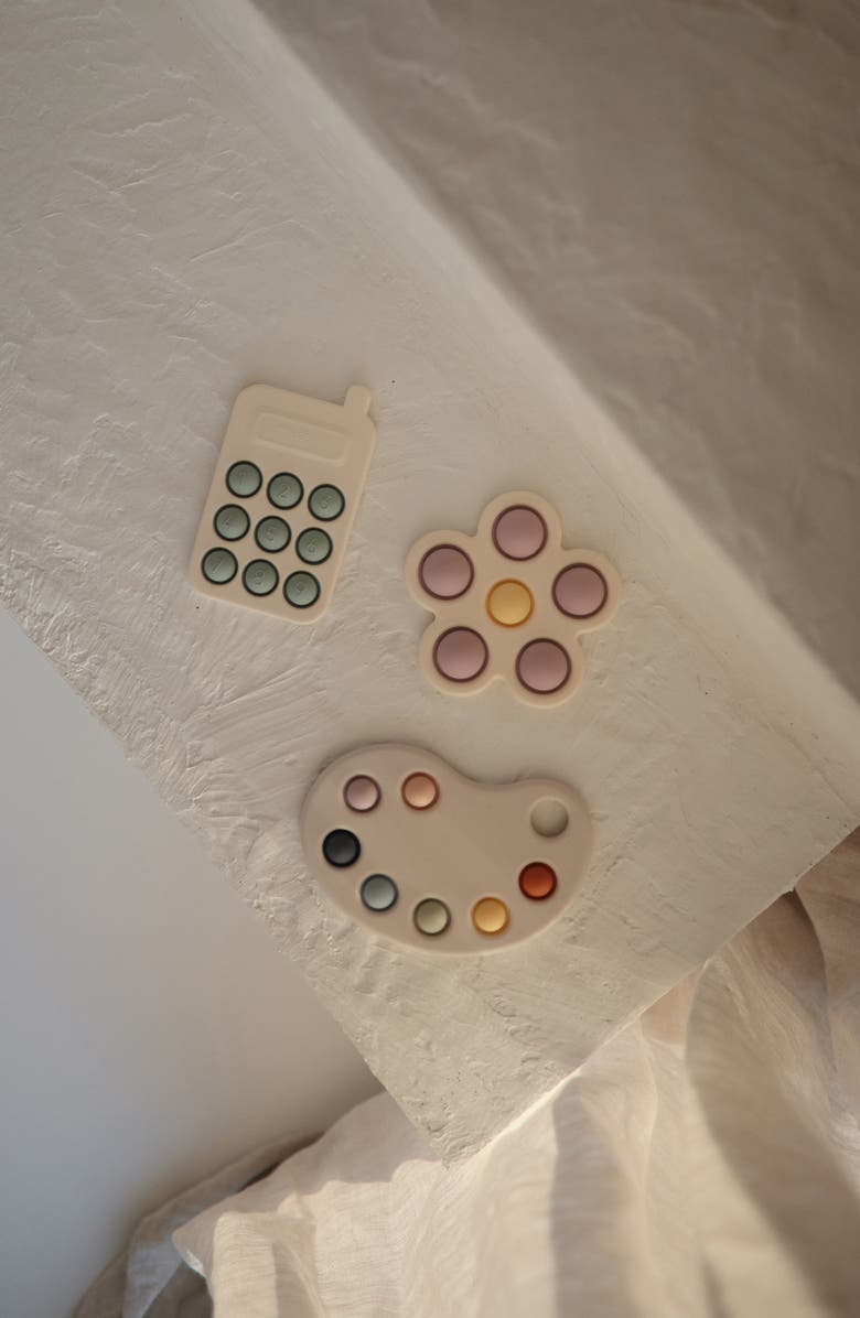 Mushie Paint Palette Press Toy, Alternate, color, Multi