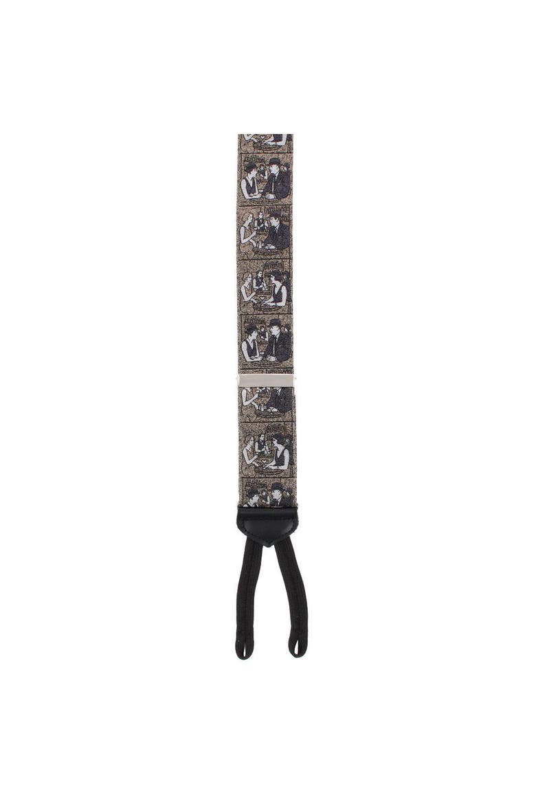 The Nightcap Novelty Silk Formal End Suspenders, Alternate, color, Taupe