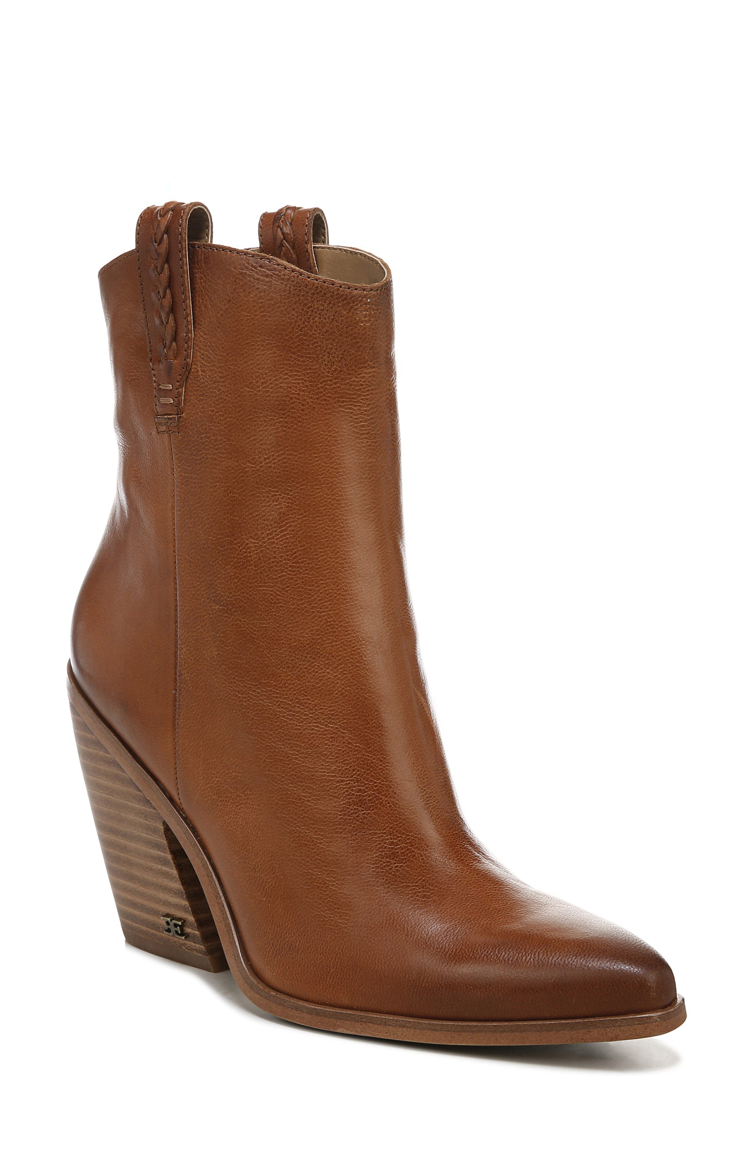 Sam Edelman Agnes Western Boot, Main, color, Warm Copper