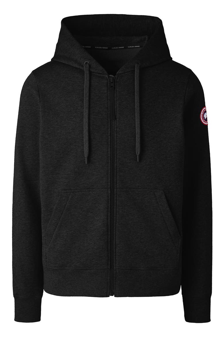 Huron Full Zip Hoodie, Alternate, color, BLACK - NOIR