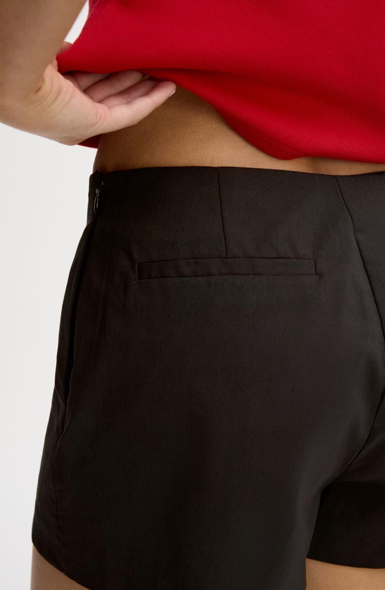 Sam Edelman Front Seam Shorts, Alternate, color, True Black