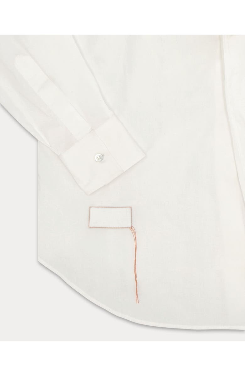 Fortela Frederique Poplin with Pipings Shirt, Alternate, color, White