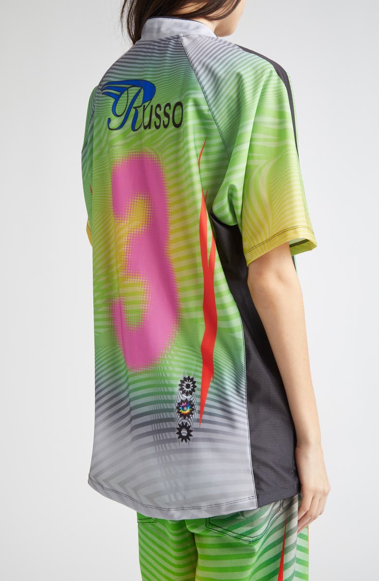 Paolina Russo Oversize Short Sleeve Stretch Jersey Top, Alternate, color, 