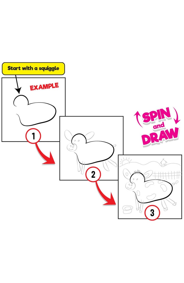 RandomLine of Creative Things Squiggle Barnyard Onthego Doodle Pad 4+, Alternate, color, Multicolored