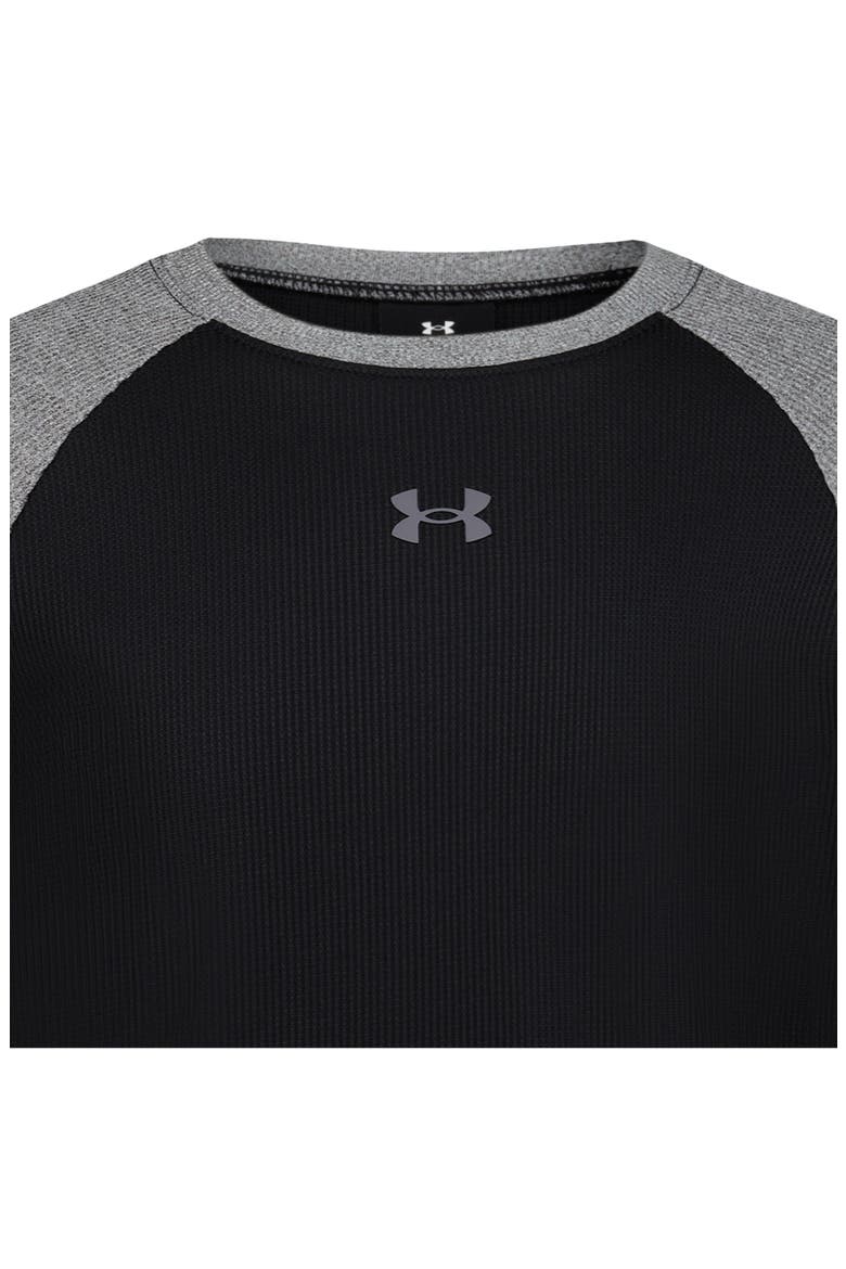 Kids' Thermal Raglan T-Shirt, Alternate, color, BLACK