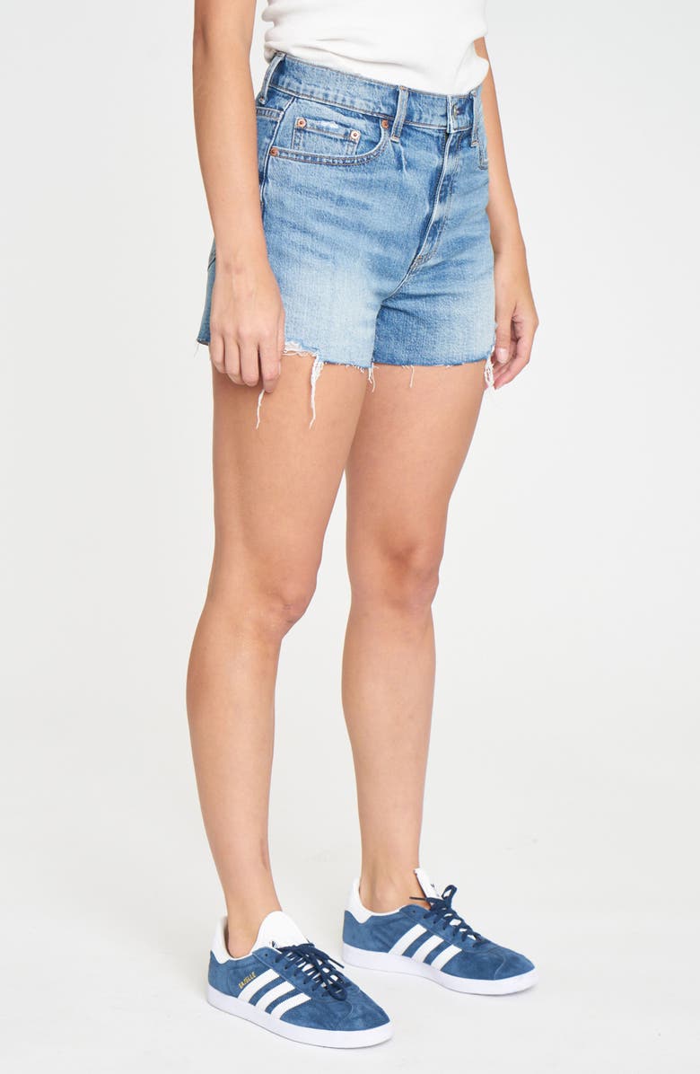 DAZE Troublemaker High Waist Denim Cutoff Shorts, Alternate, color, 