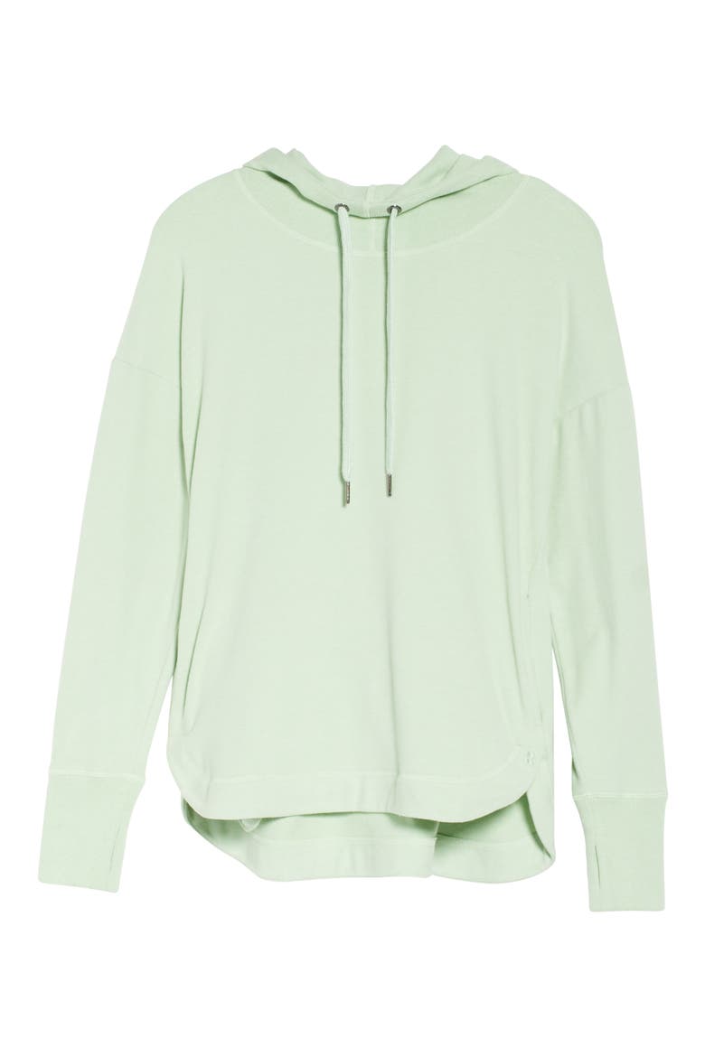 Escape Fleece Hoodie, Alternate, color, TERRAIN GREEN