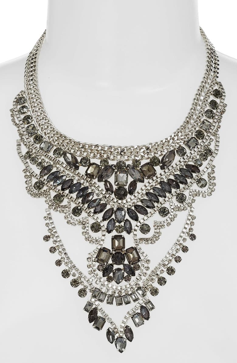 CRISTABELLE Multistrand Crystal Bib Necklace, Alternate, color,