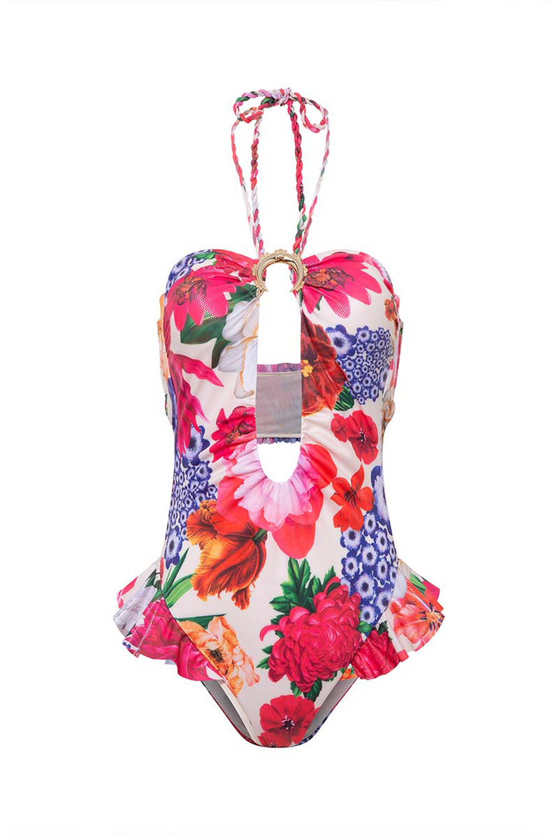 GISELLE SWIMSUIT, Alternate, color, Fuchsia