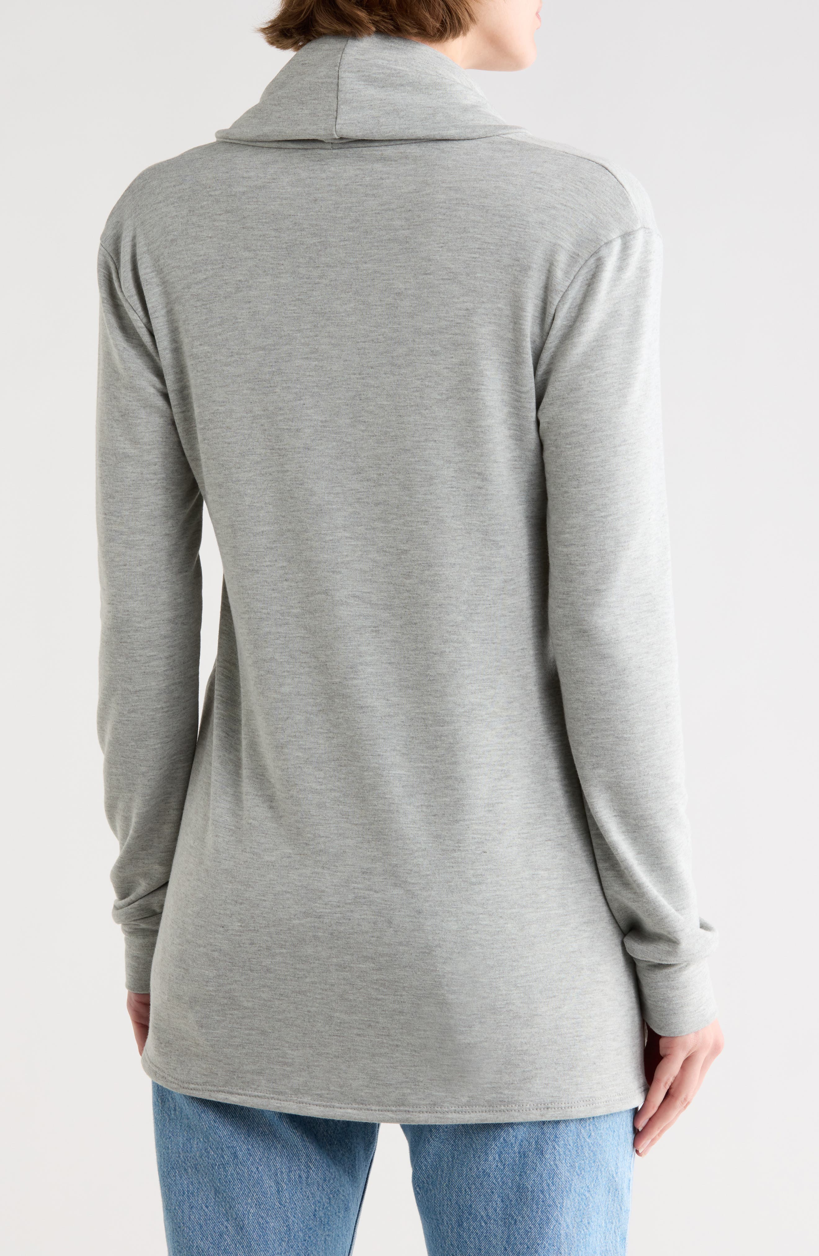 Off the Shoulder Asymmetric Sweater - image 2
