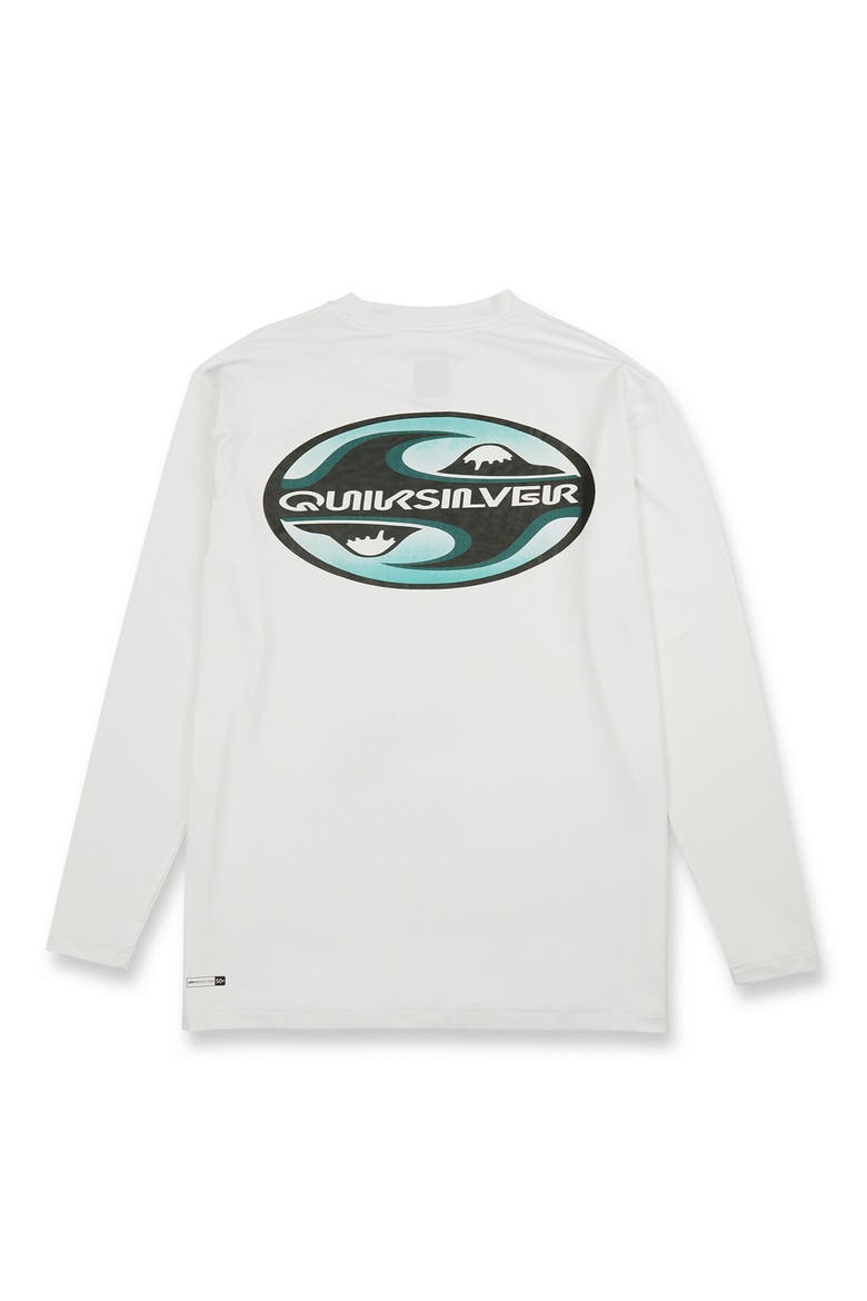 All Day Surf Long Sleeve Performance Rashguard, Alternate, color, WHITE