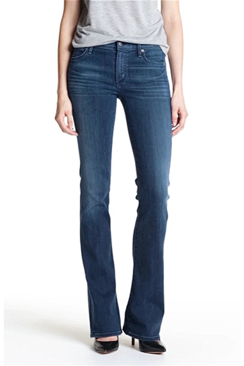 'Emmanuelle' Slim Bootcut Jeans, Alternate, color, SECRET