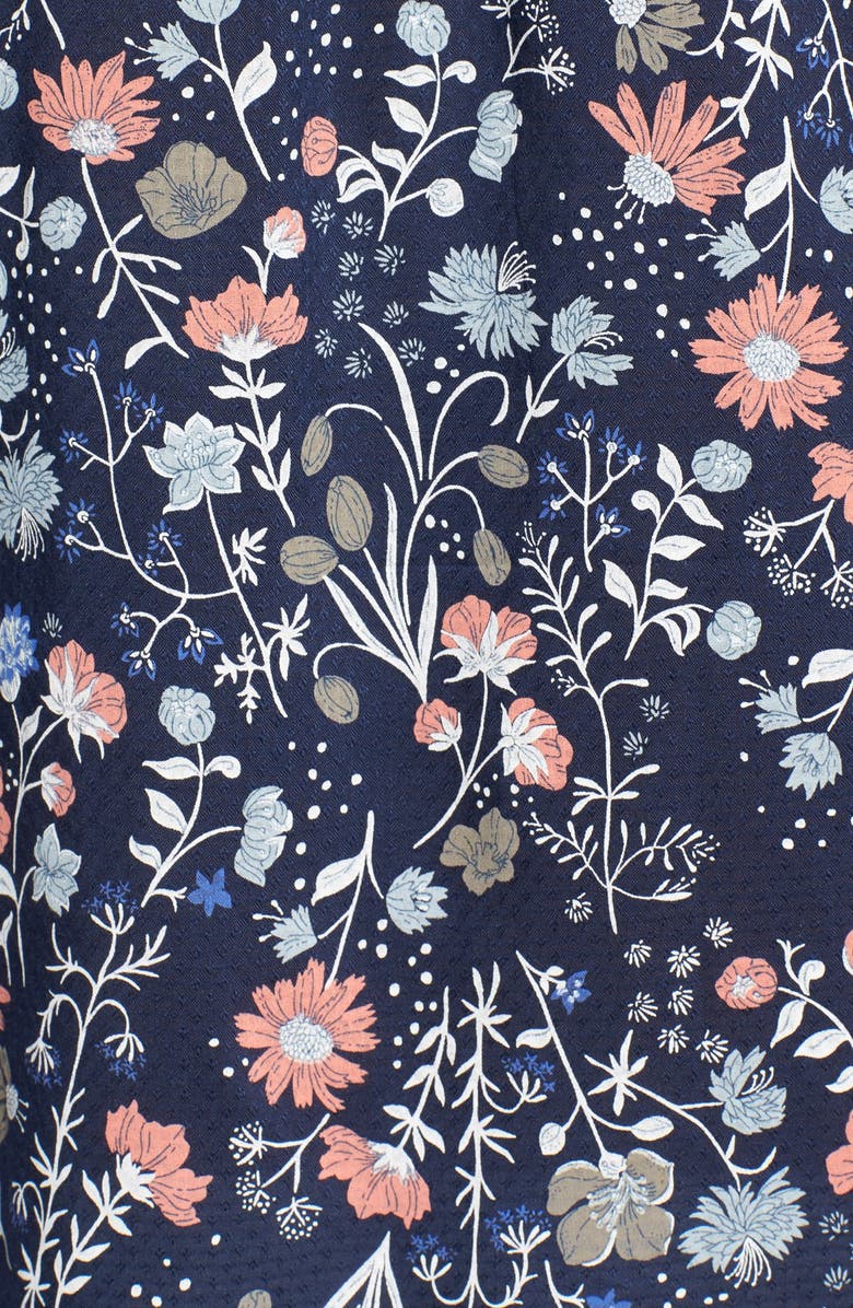 Caslon<sup>®</sup> Print Split Neck Peasant Top, Alternate, color, 