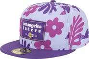 New Era Men's New Era Purple Los Angeles Lakers Palm Fronds 2-Tone 59FIFTY Fitted Hat
