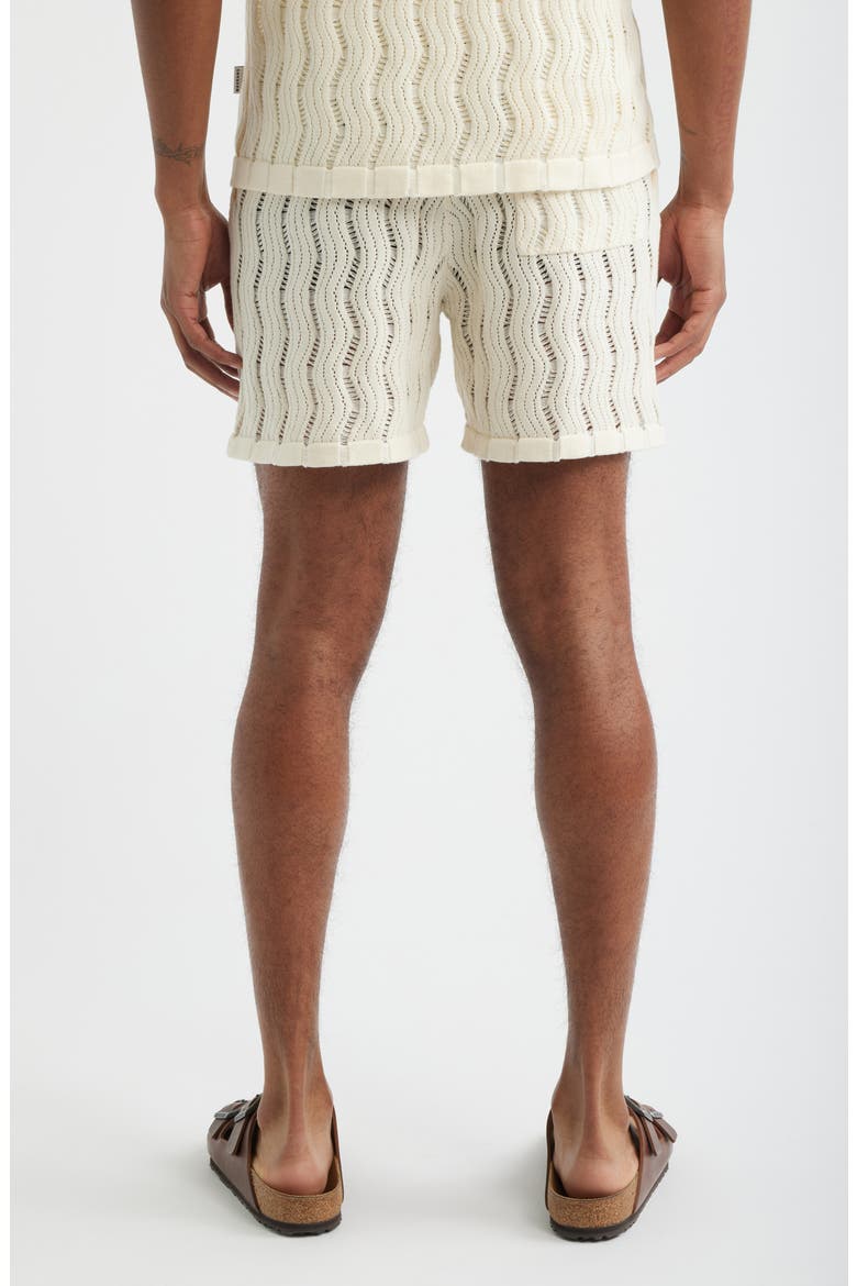 Oceanside Knit Drawstring Shorts, Alternate, color, BEIGE