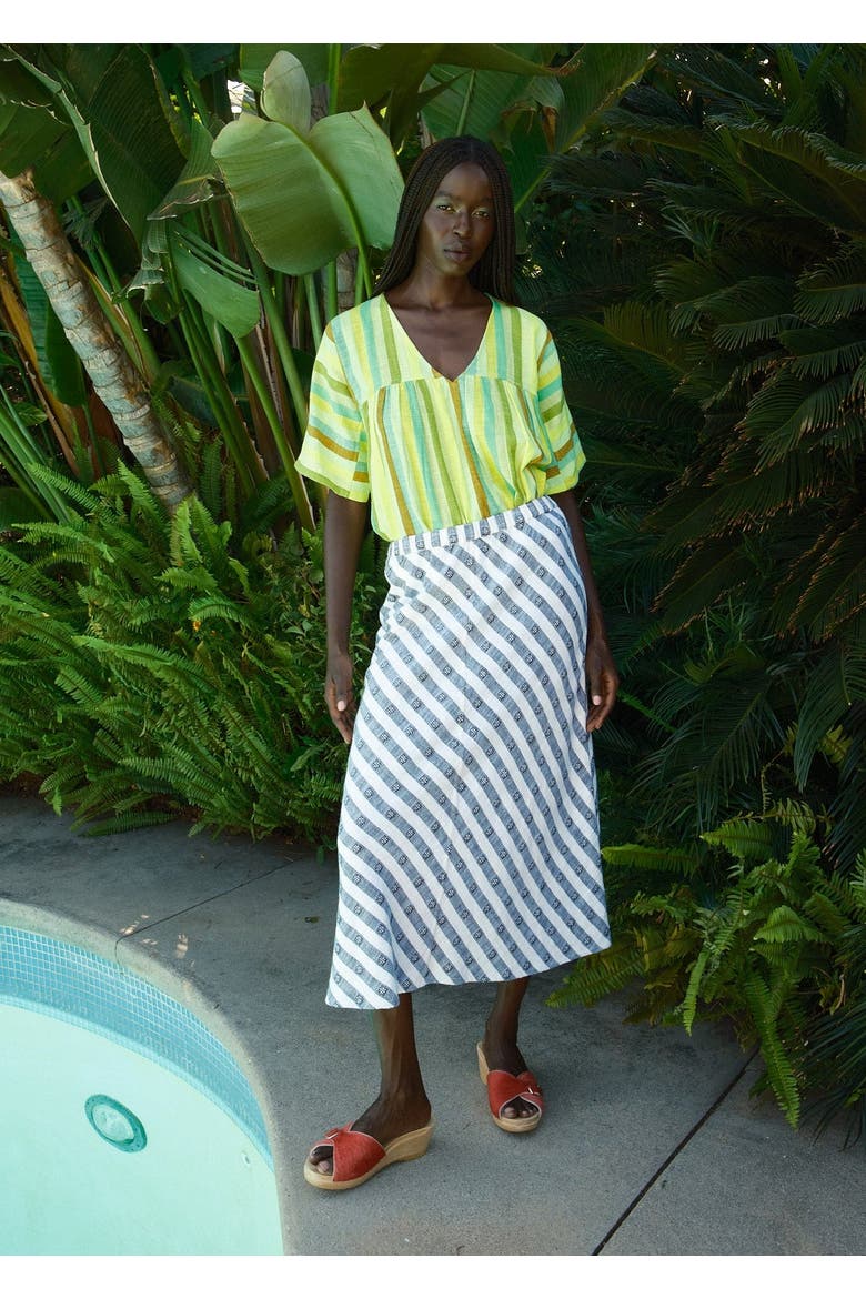 Tess Bias Slip Skirt, Alternate, color, Sketch