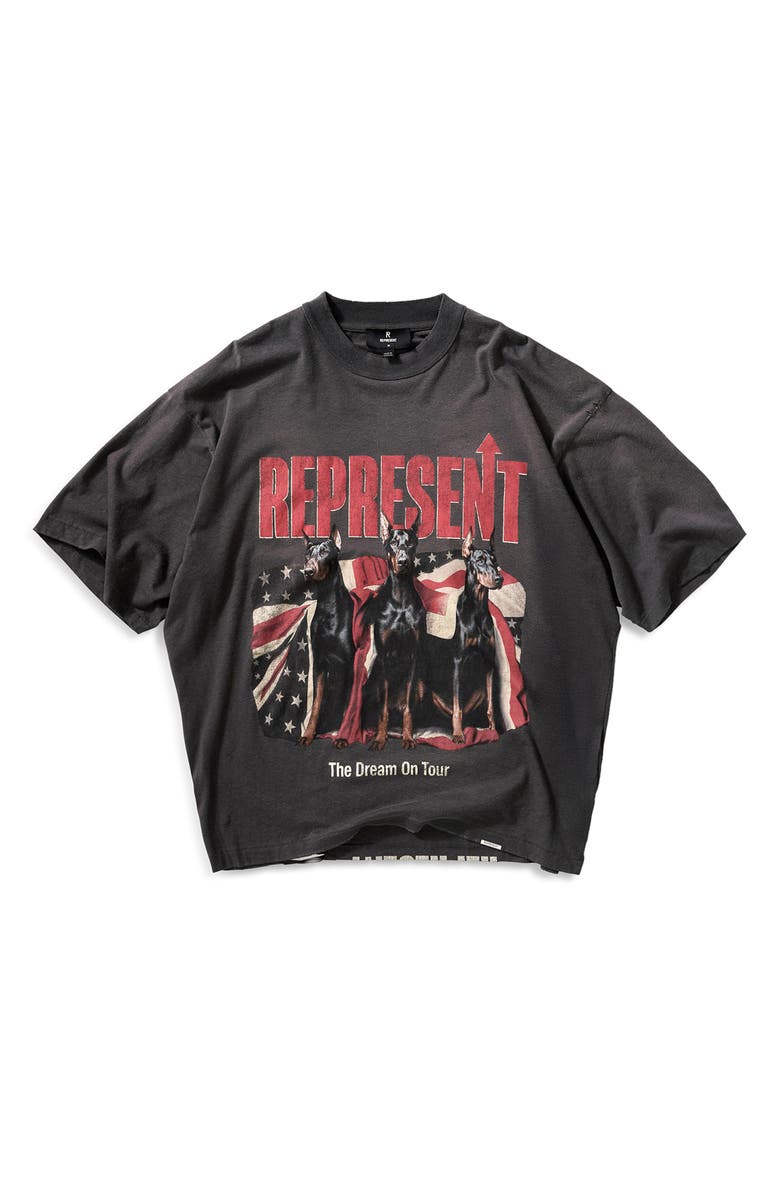 Represent Dream On Tour Graphic T-Shirt, Alternate, color, Sun Fade Grey