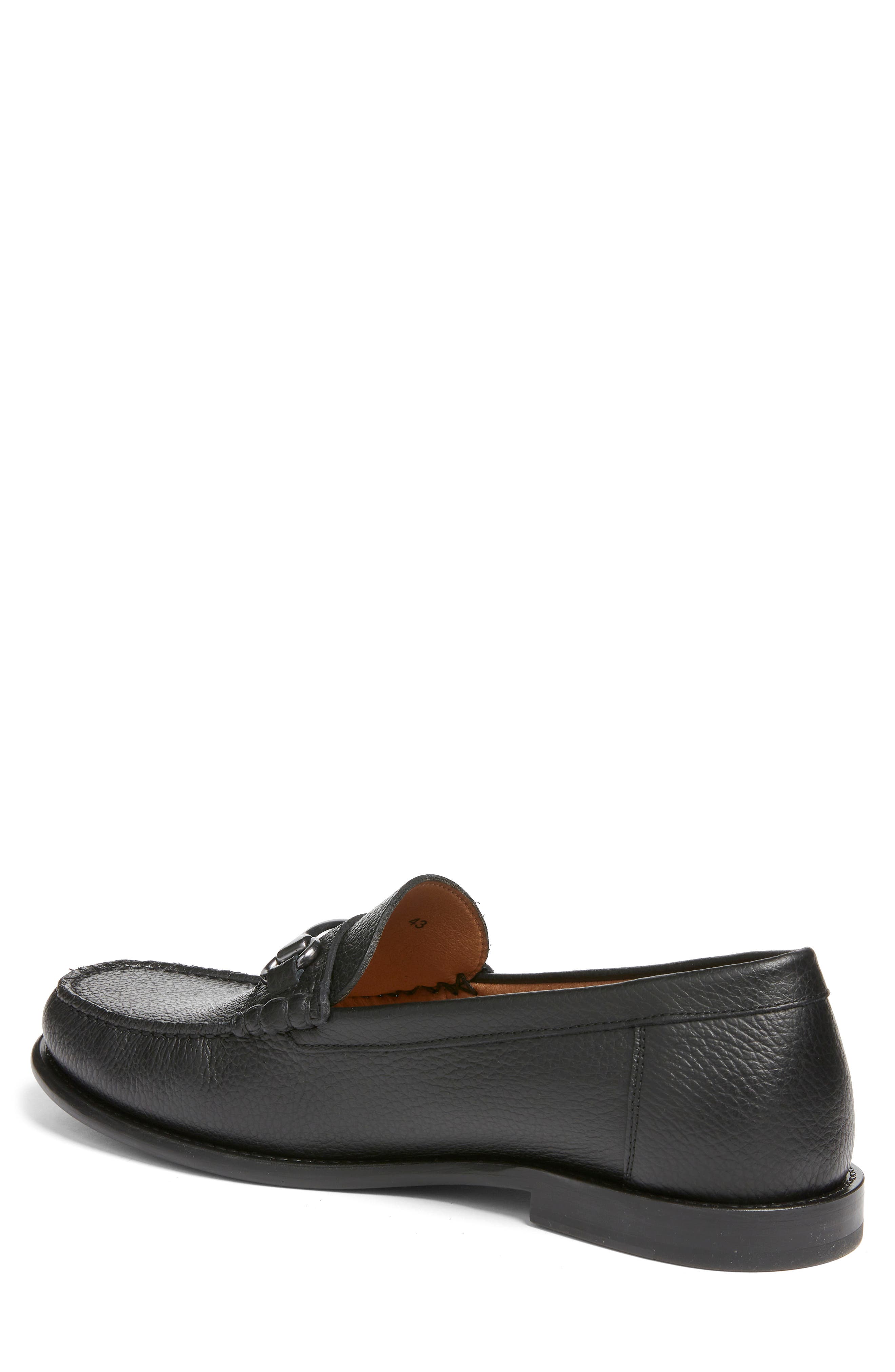 BOSS Tevan Moc Toe Bit Loafer, Alternate, color, Black