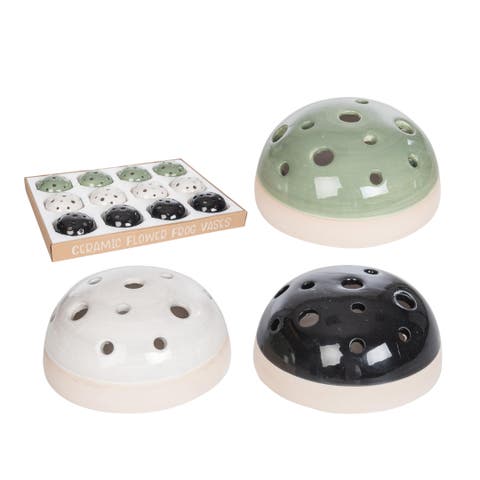 Ceramic Frog Vase Set of 12 Decorative Home Accents for Spring Unique Ceramic Vases for Home Decor