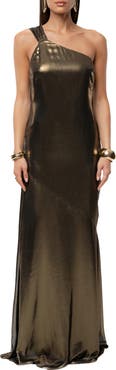 JLUXLABEL Night of Elegance Metallic Gown