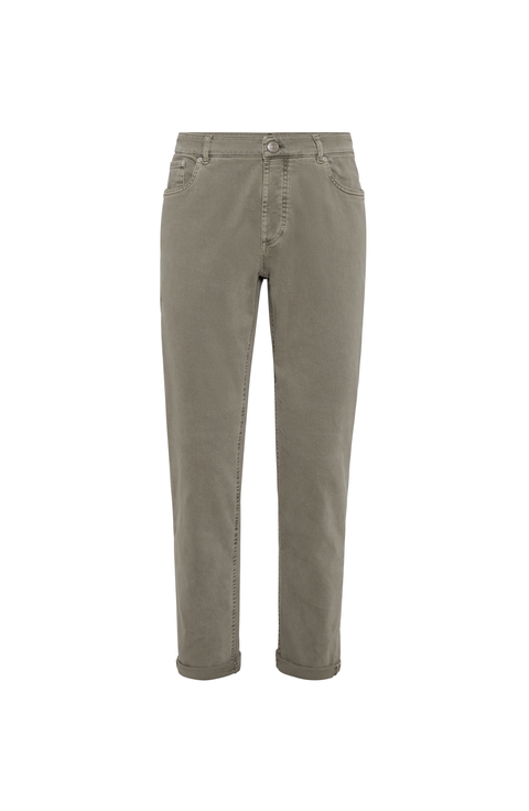 デニム・ジーパン BRUNELLO CUCINELLI Brunello Cucinelli Trousers Natural Lightweight denim trousers for Man in Light Blue Denim