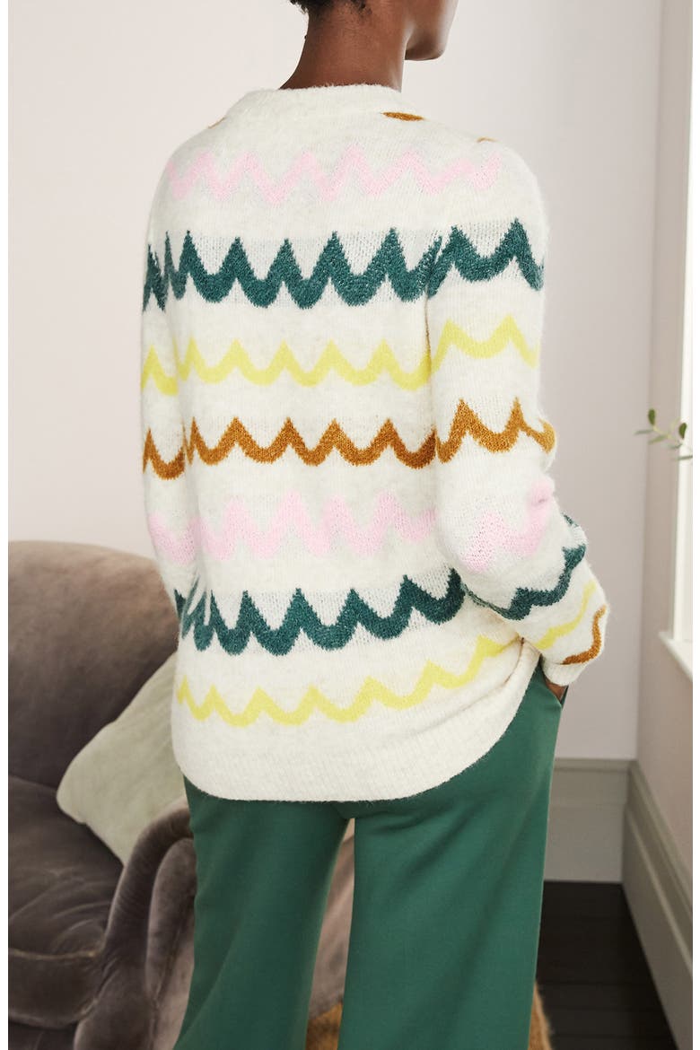 Effingham Wavy Stripe Sweater, Alternate, color, FRANKINCENSE CHEVRON STRIPE
