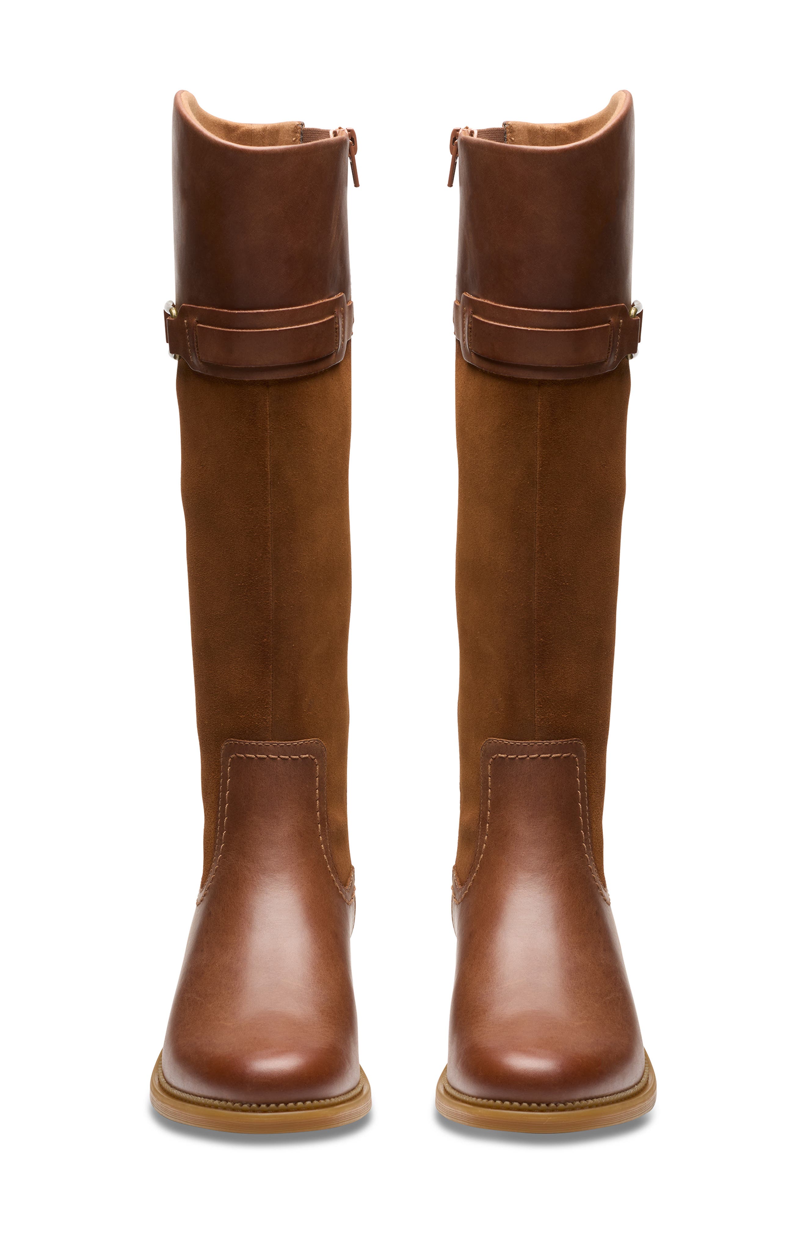 Clarks<sup>®</sup> Maye Carly Buckle Strap Boot, Alternate, color, Tan