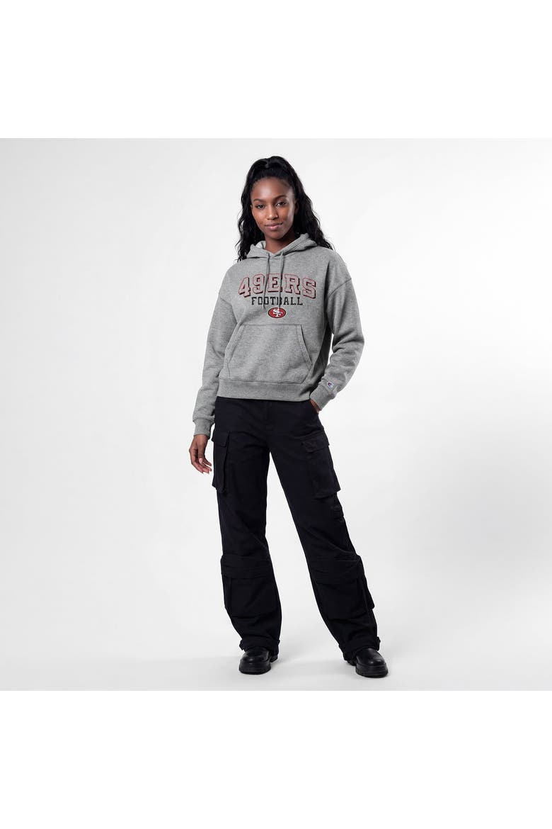 Women's Champion Gray San Francisco 49ers Triumph Tri-Blend Hoodie, Alternate, color, Gray