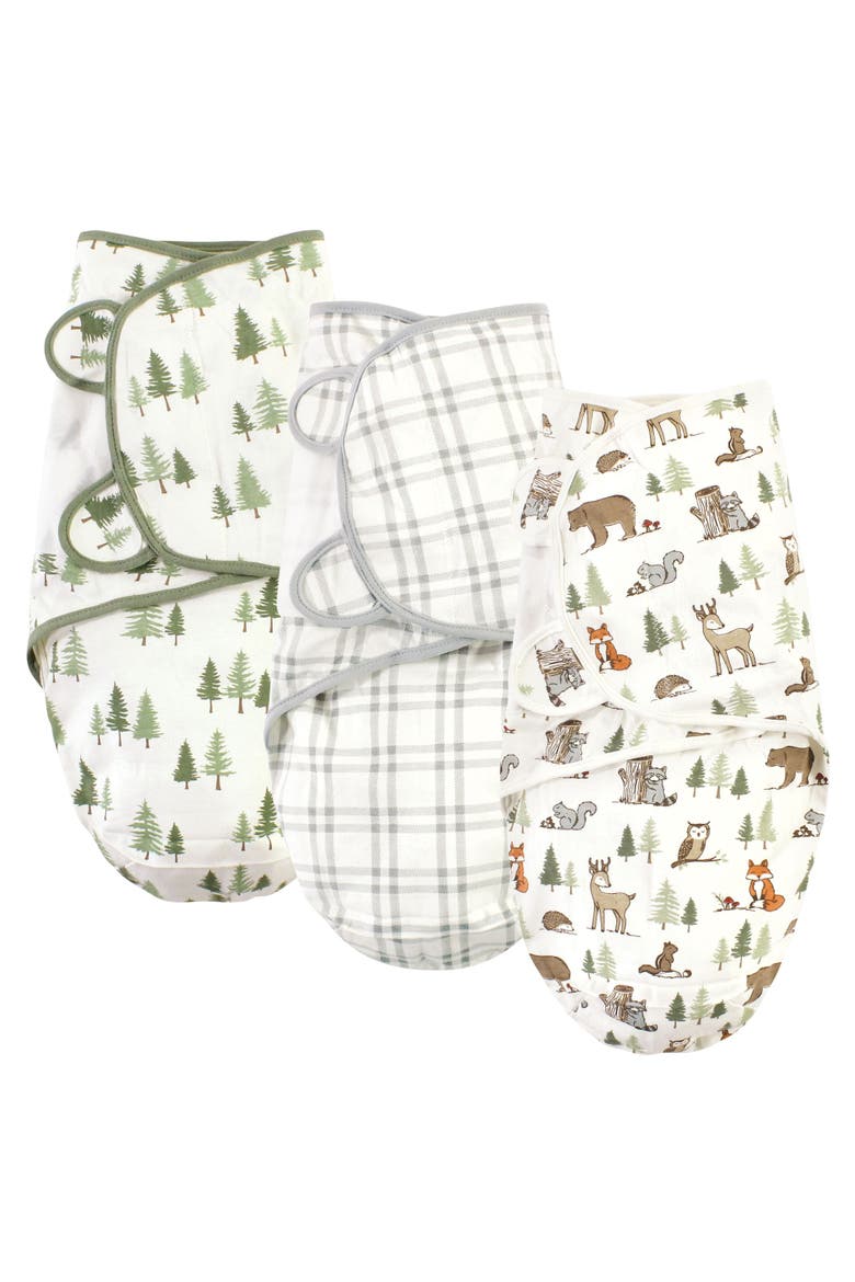 Cotton Swaddle-Wrap, Main, color, Forest Animals