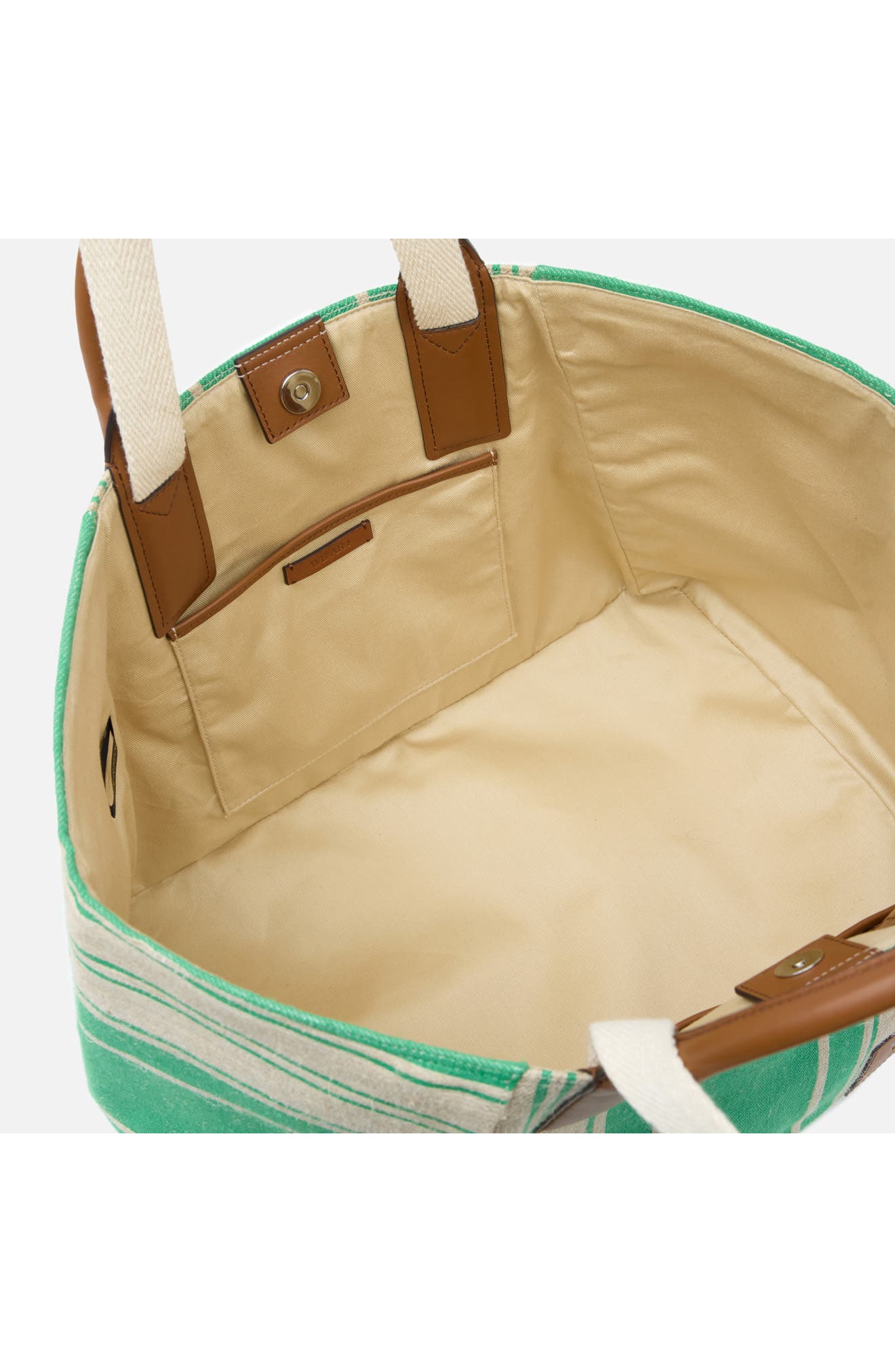 The Riviera Tote, Alternate, color, BRIGHT GREEN STRIPE