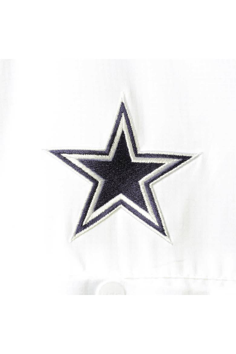 Men's Columbia White Dallas Cowboys Tamiami Omni-Shade Button-Down Short Sleeve Shirt, Alternate, color, White