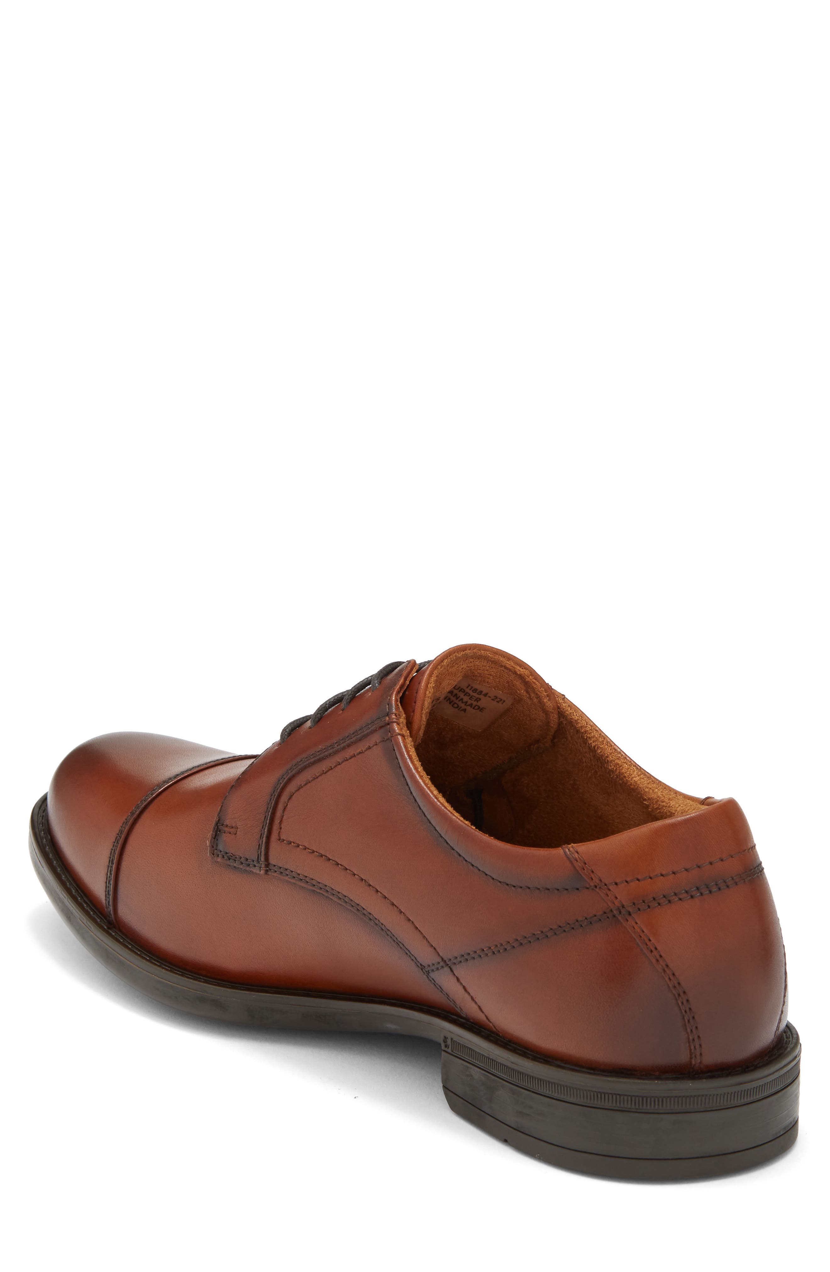 Focal Cap Toe Derby, Alternate, color, COGNAC
