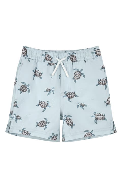 Kids' Sea Turtle Swim Trunks (Toddler)