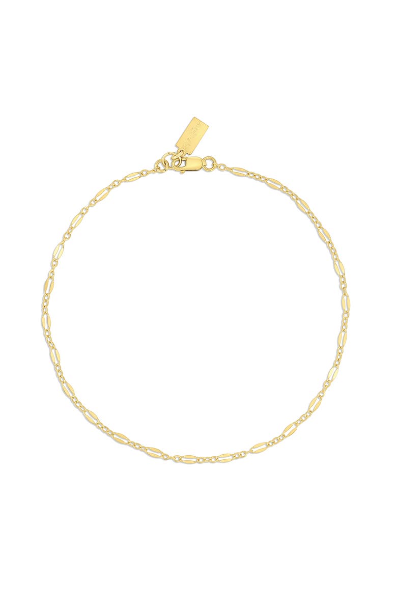 Set & Stones Billie Anklet, Main, color, Gold