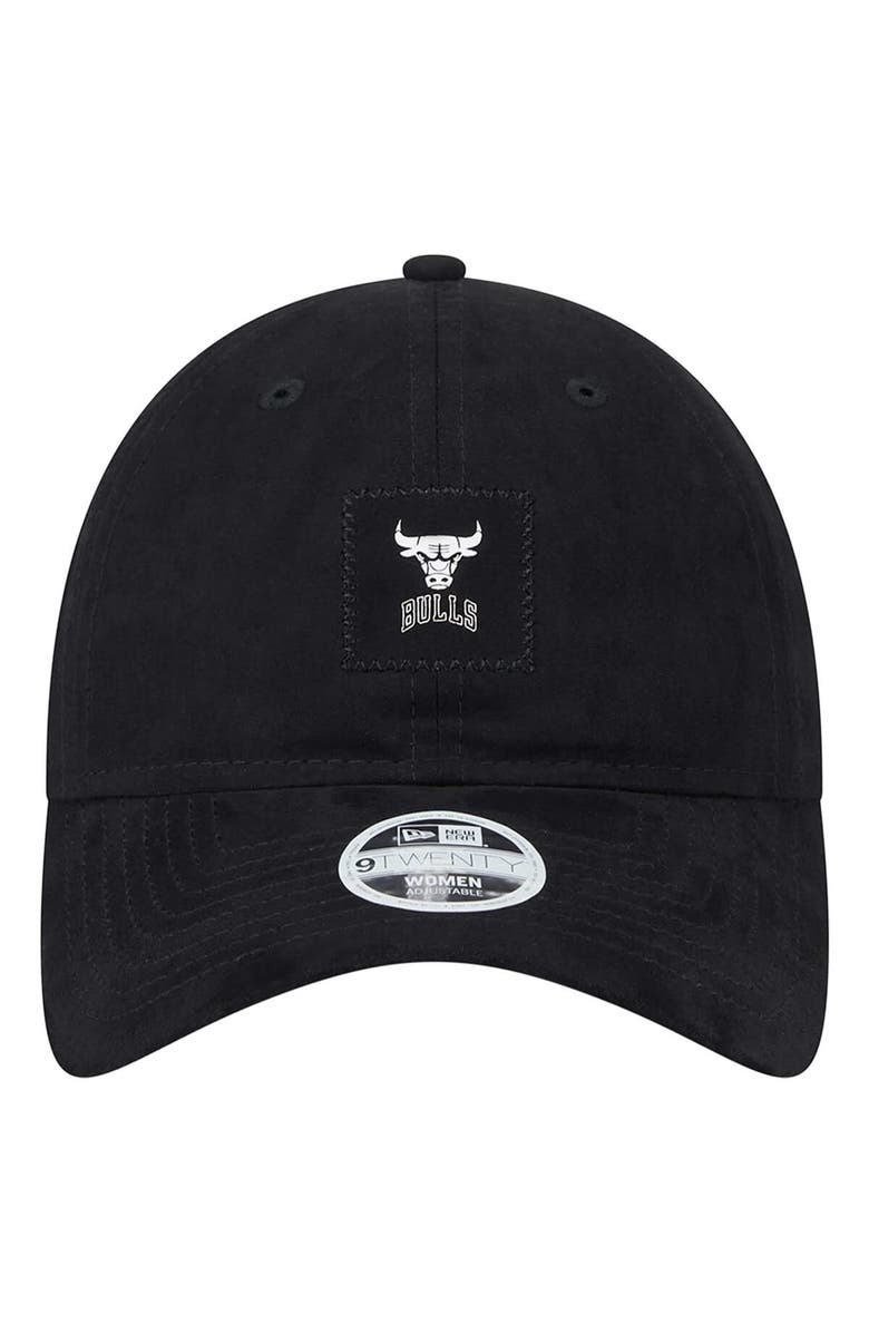 New Era Women's New Era Black Chicago Bulls Sport Night Suede Patch 9TWENTY Adjustable Hat, Alternate, color,