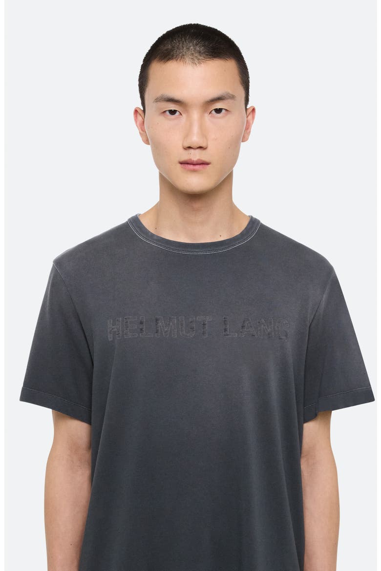 Corduroy Logo Cotton T-Shirt, Alternate, color, STEEL GREY