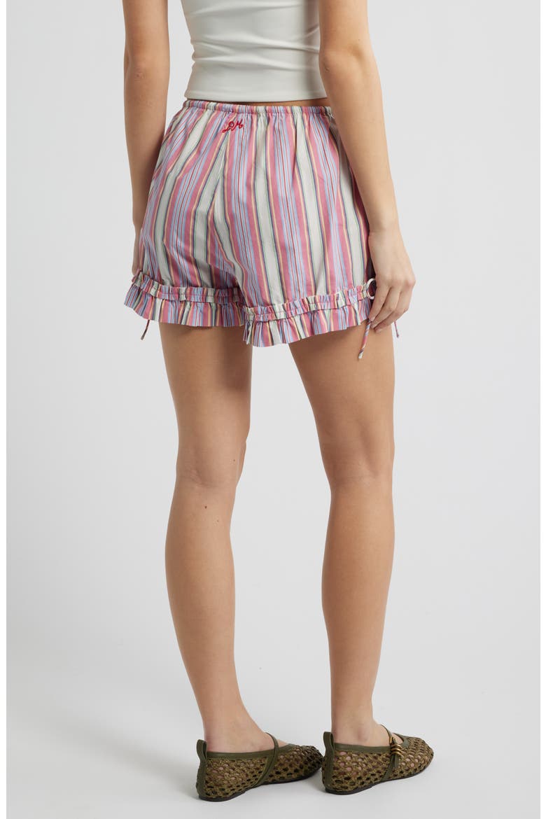 Mafalda Frilly Tie Bloomer Organic Cotton Shorts, Alternate, color, PINK